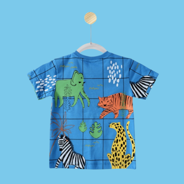 Blusa Animais Xadrez azul - Imagem 2