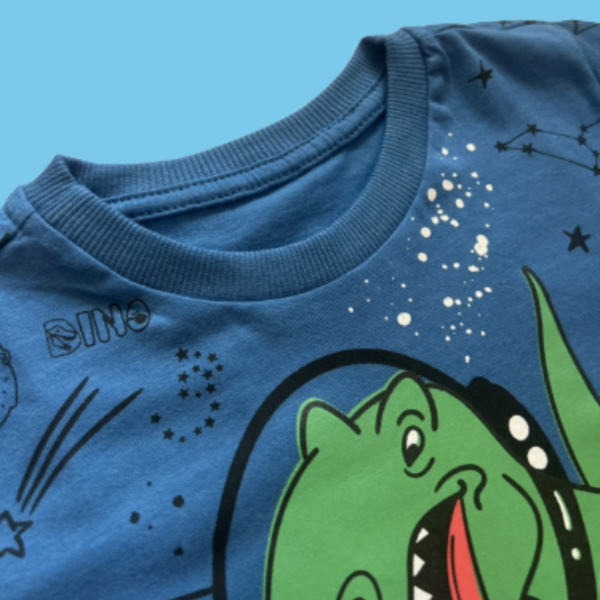 Blusa DinoSkate Espacial - Azul - Imagem 4