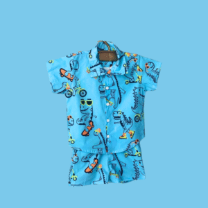 Conjunto Dino Skatista - Azul