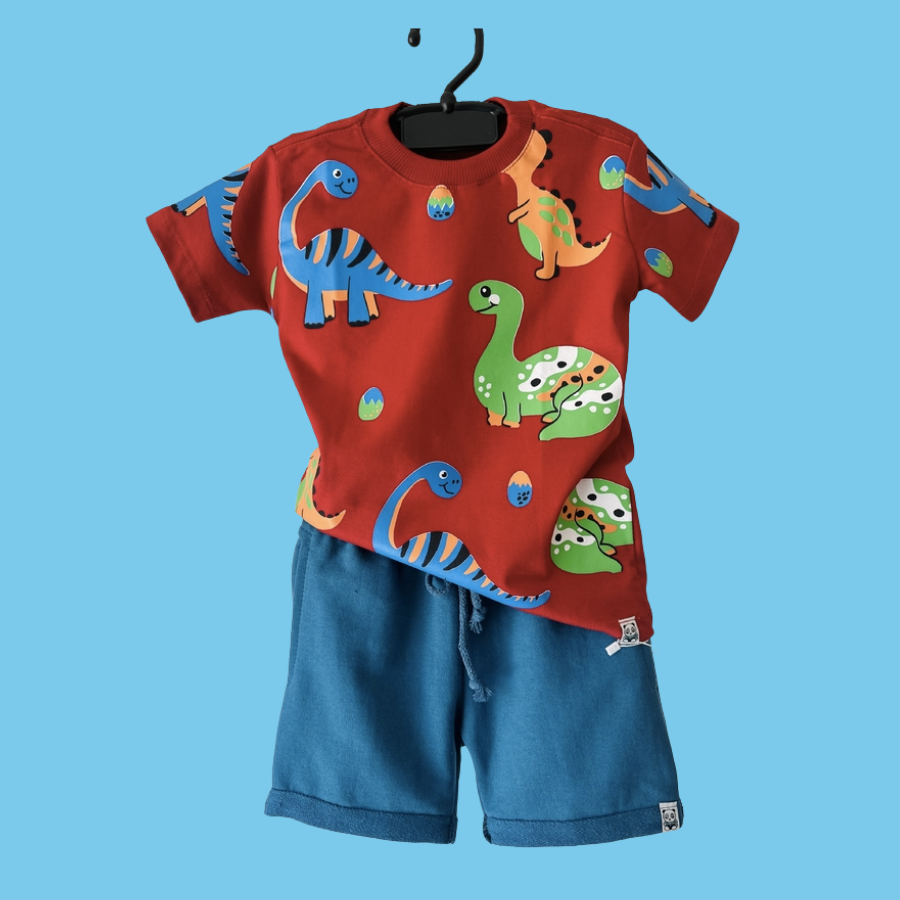 Blusa Dinos Vermelha - Imagem 2